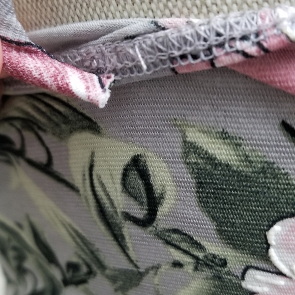 NWT Floral Bodycon Side Ruched Mini Dress - Picture 6 of 7